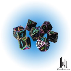 7-DIE RPG SET DARK NEXUS HEXBREAKER